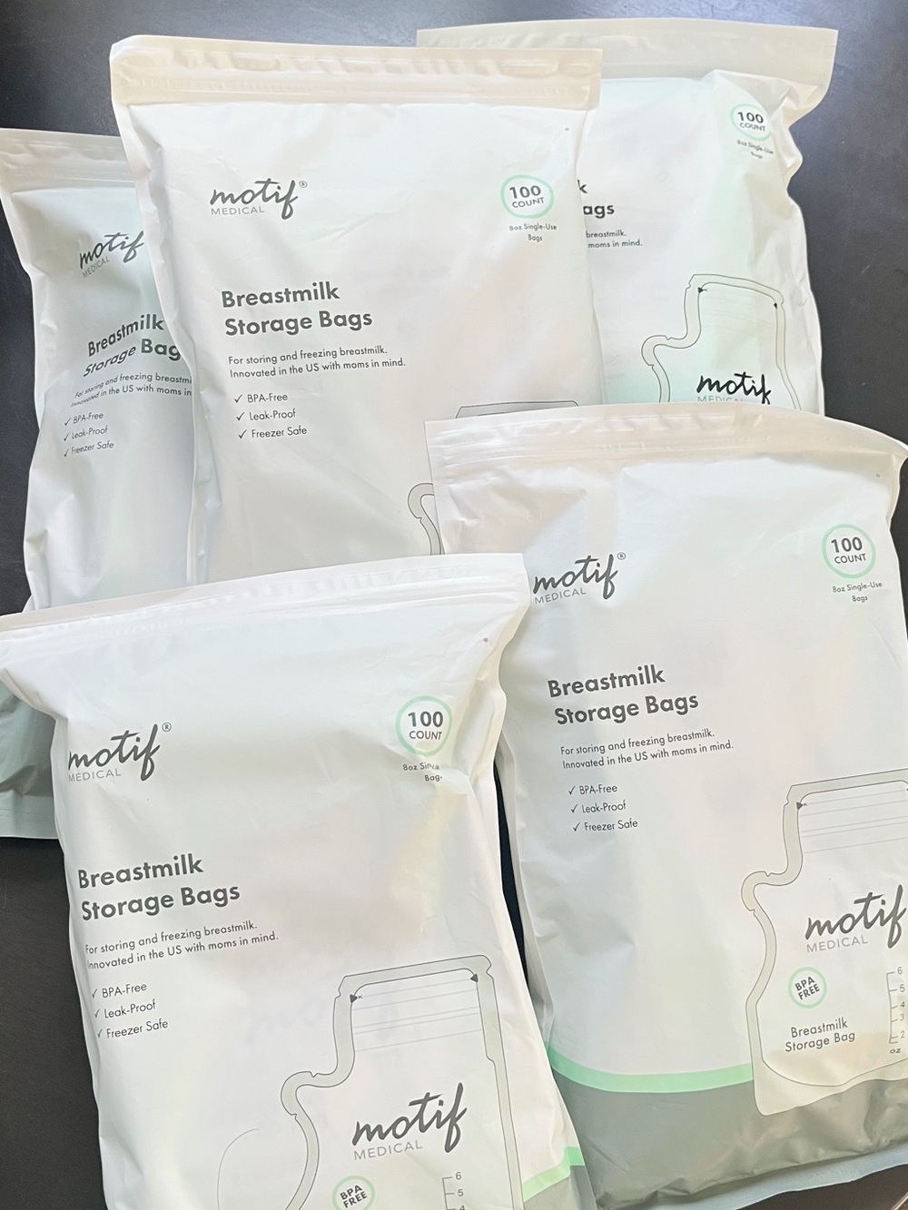 Motif Medical Breastmilk Storage Bags - White